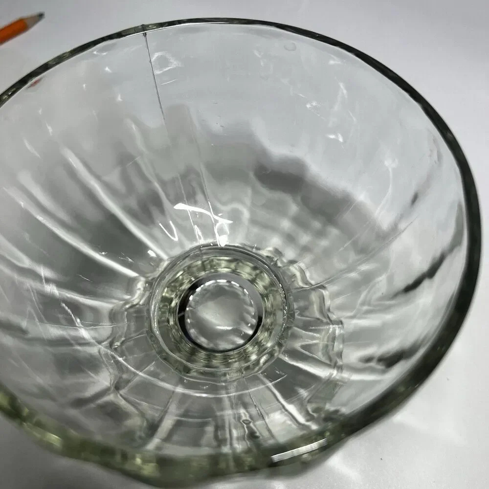 Vintage Bloomfield Stainless Steel 3766 Insert Ring & Glass Shrimp Cocktail Bowl